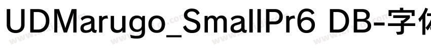 UDMarugo_SmallPr6 DB字体转换